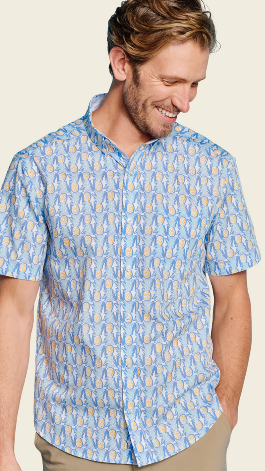 Printed Cotton S/S Shirt