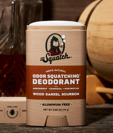 Dr. Squatch Wood Barrel Bourbon Deodorant