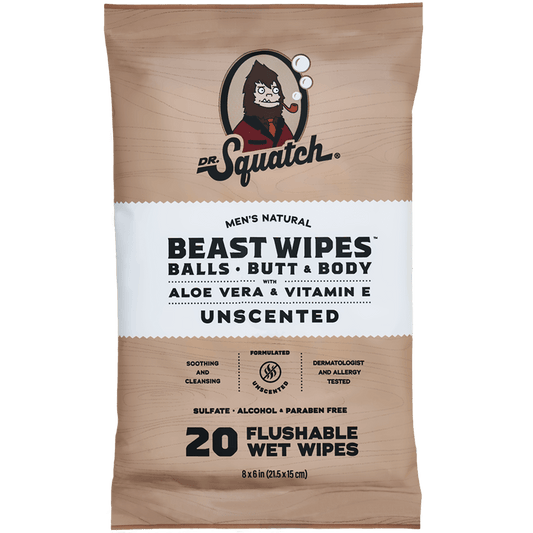 Dr Squatch Beast wipes