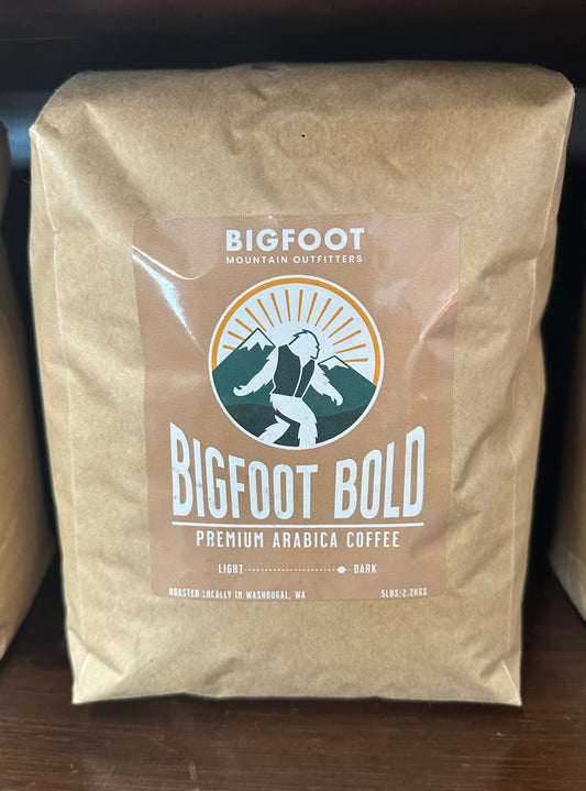 Bigfoot Bold Premium Dark Roast Coffee - Whole Beans Bulk 5lb Bag/2.2KGS