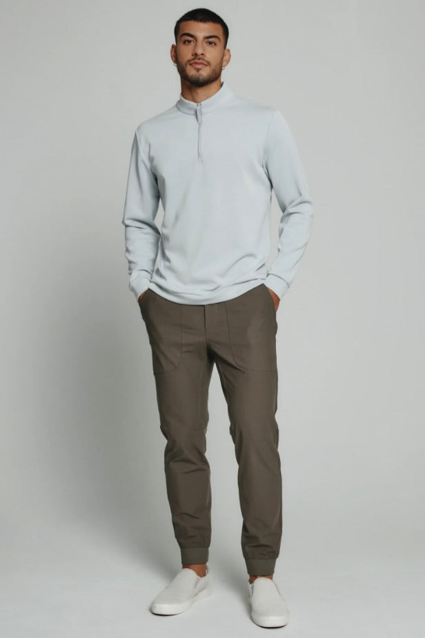 Rev Quarter Zip Pullover - Platinum