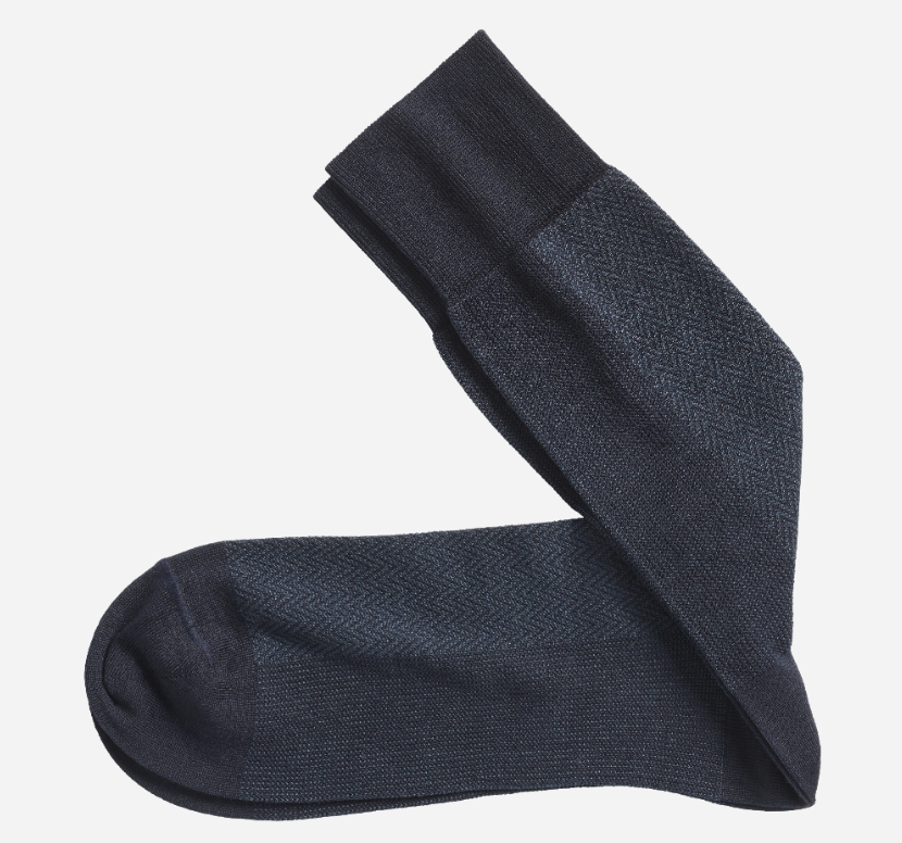 Herringbone Panel Sock