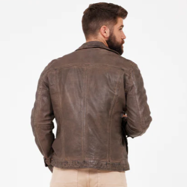Geoff 2 RF Leather Jacket