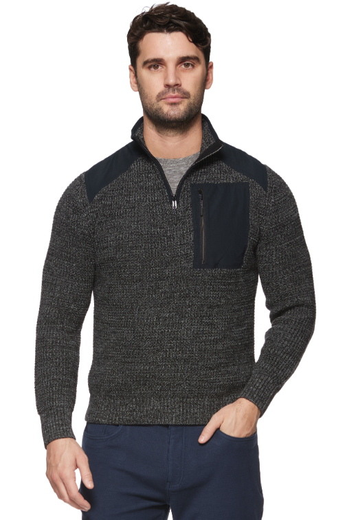 Ventura 1/4 Zip Mock Neck Sweater