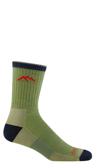 Men's Heady Stripe Micro Crew Lightweight Hiking Sock -Willow XL